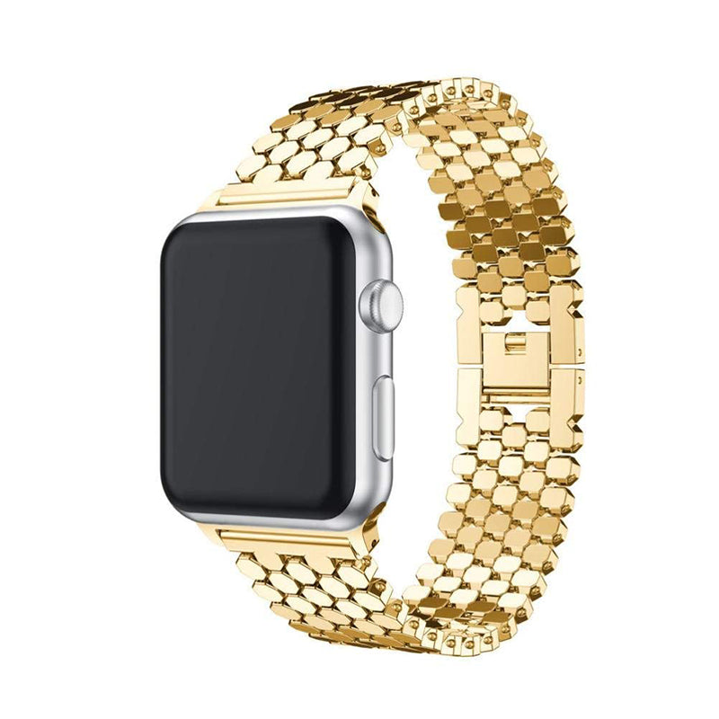 Fish Scale Design Metal Smartwatch Strap Replacement Wrist Band for Apple Watch Series 9 8 7 41mm 6 5 4 SE (2023) SE(2022) SE 40mm 3 2 1 38mm Fish Scale Design Metal Smartwatch Strap Replacement Wrist Band for Apple Watch Series 9 8 7 41mm 6 5 4 SE (2023) SE(2022) SE 40mm 3 2 1 38mm